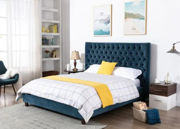 Kensington Velvet Bed 5ft