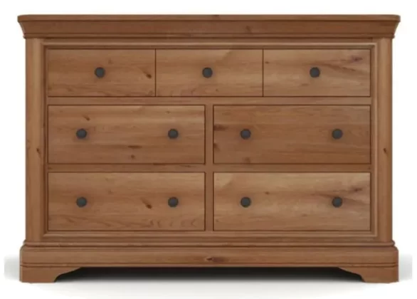 Carmen Oak Seven Drawer Dressing Chest